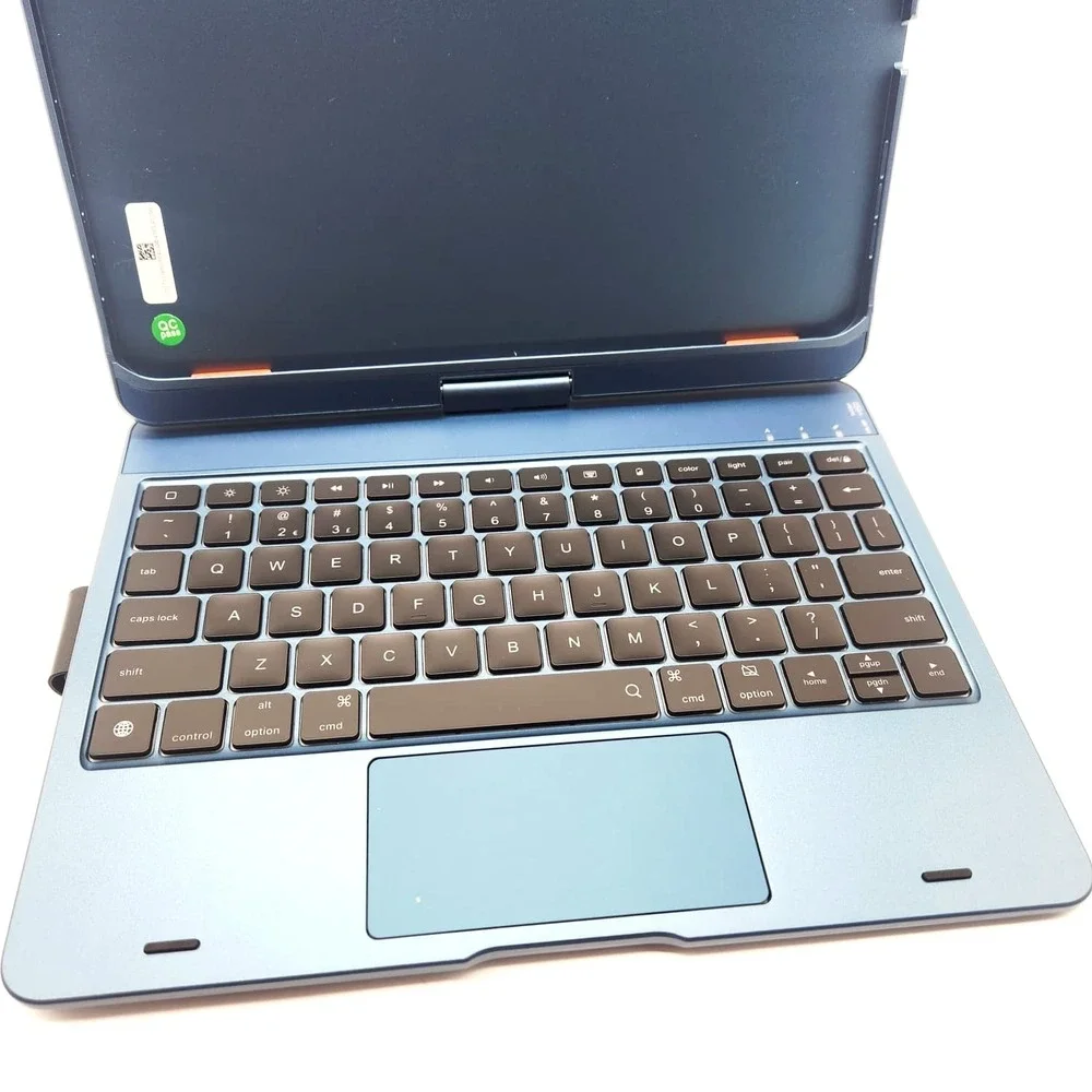 typecase 11 Inch ABS Keyboard Case Trackpad Backlit for iPad Air Pro Blue